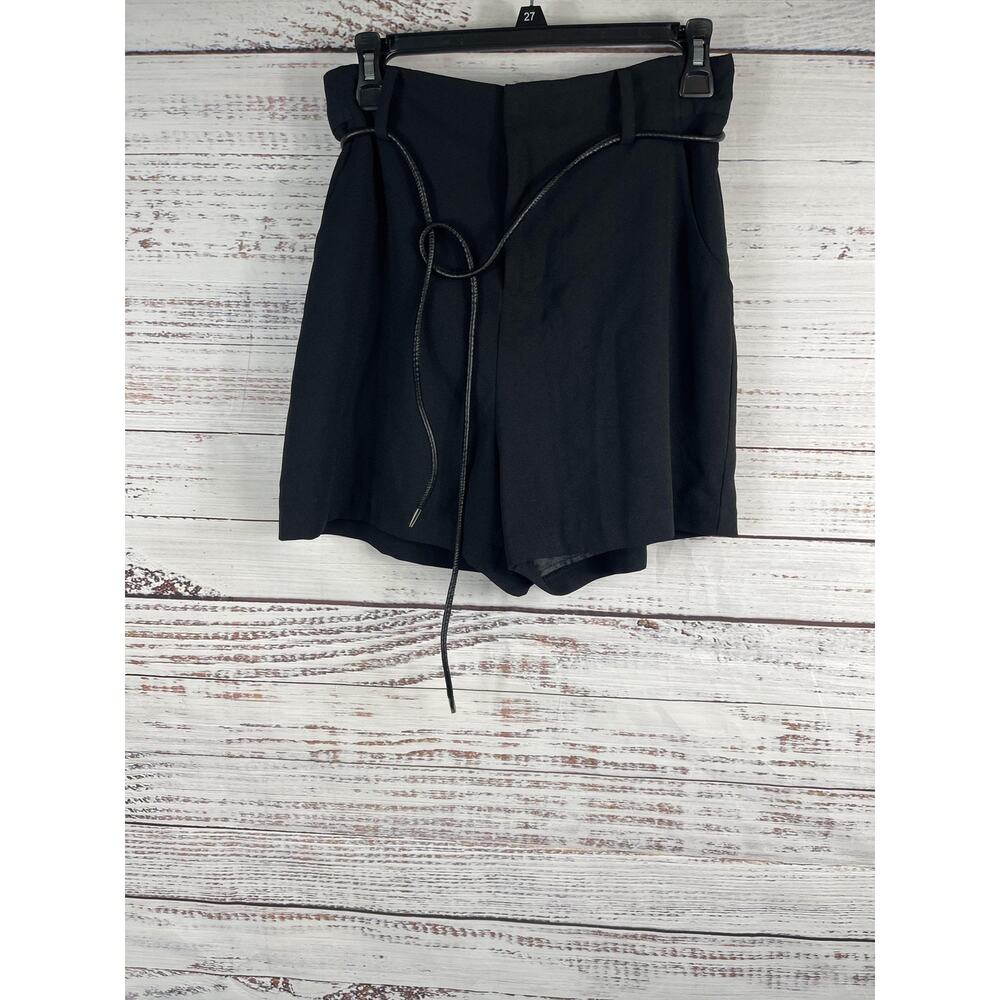 Mare Mare x Anthropologie Shorts Women's Small Black Paperbag High Rise Belted